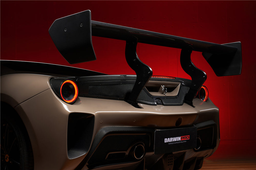 DarwinPRO 2015-2020 Ferrari 488 GTB & Spyder Challenge Evo Modena Style Wing - DarwinPRO Aerodynamics