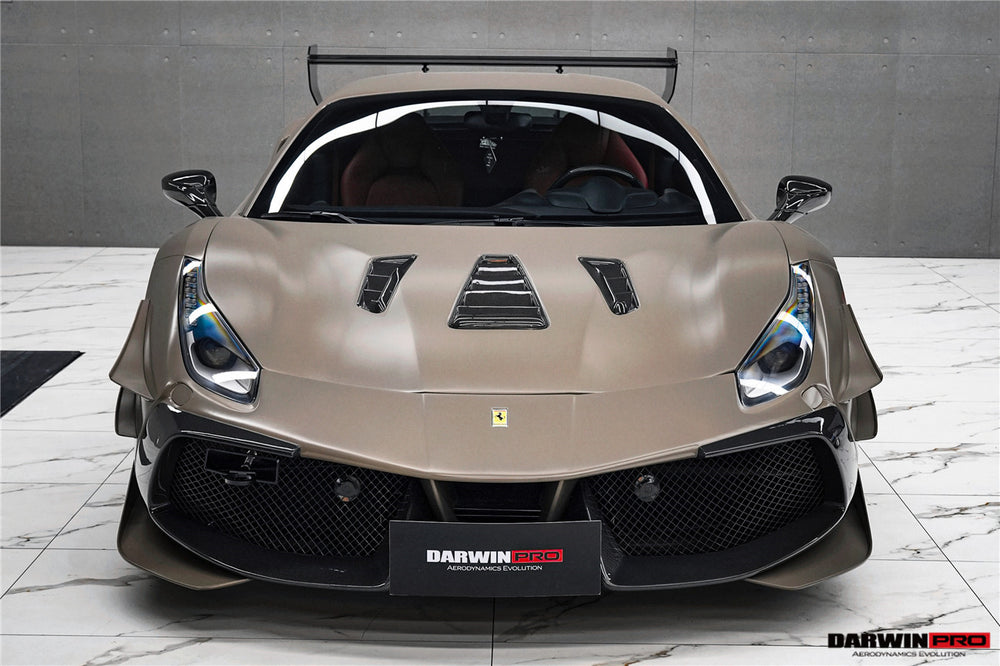 DarwinPRO 2015-2020 Ferrari 488 GTB & Spyder Challenge Evo Modena Style Front Bumper