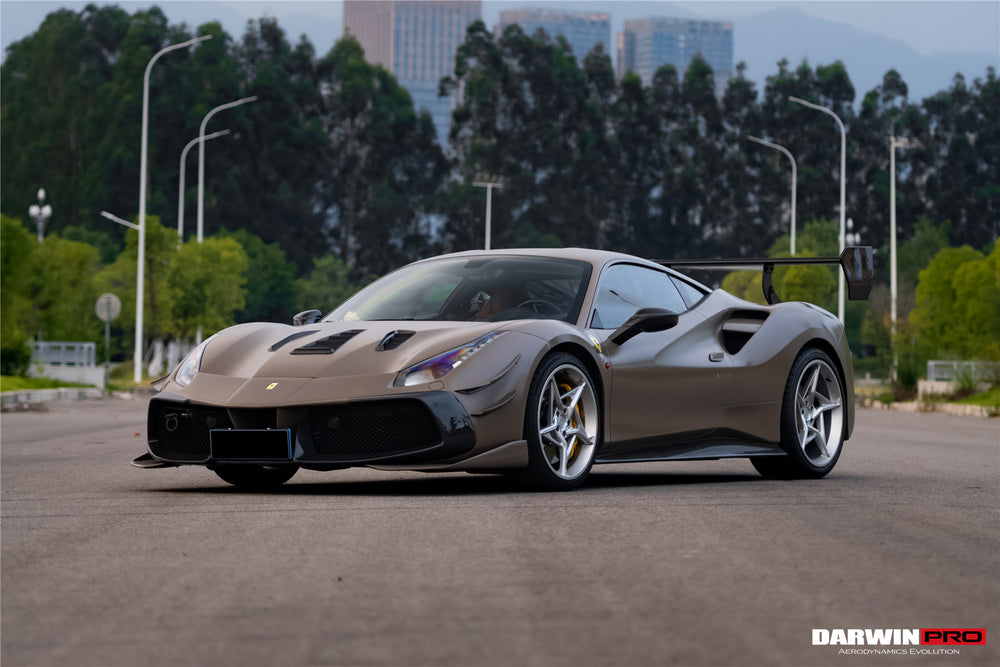 Parachoques delantero DarwinPRO 2015-2020 Ferrari 488 GTB y Spyder Challenge Evo Modena Style