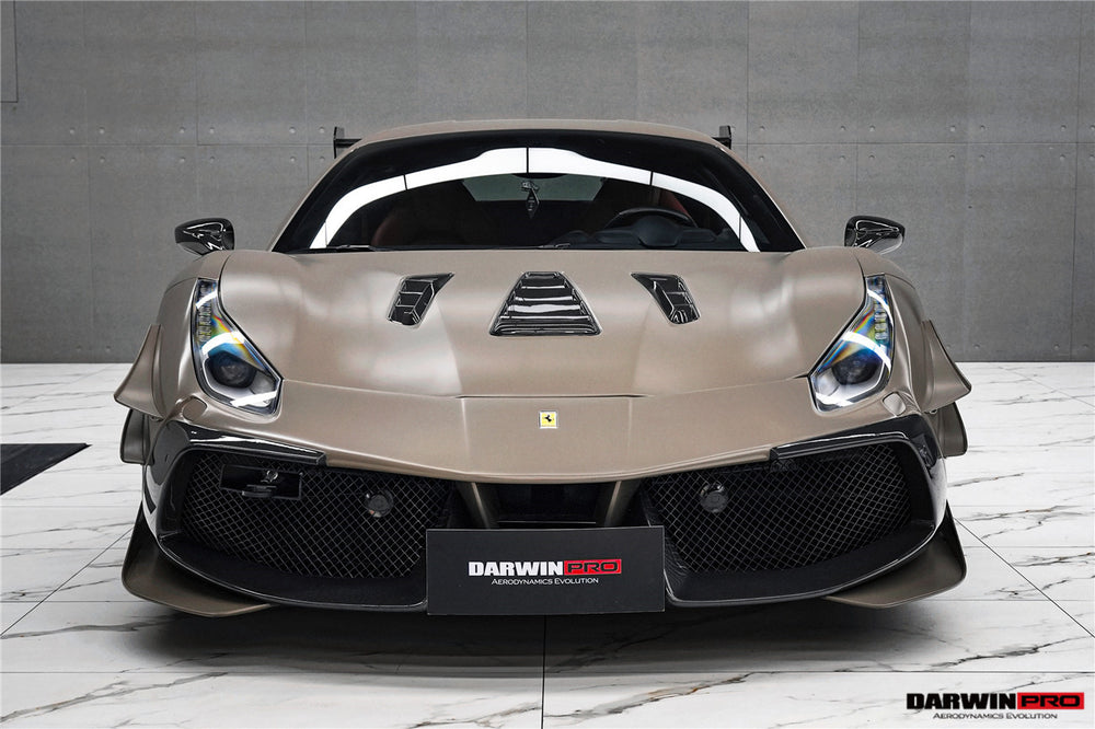 DarwinPRO 2015-2020 Ferrari 488 GTB & Spyder Challenge Evo Modena Style Front Bumper