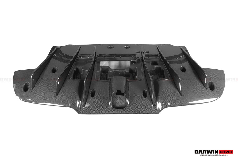 DarwinPRO 2015-2020 Ferrari 488 GTB Challenge Evo Modena Style Rear Bumper With Deck Lid Wing & Diffuser