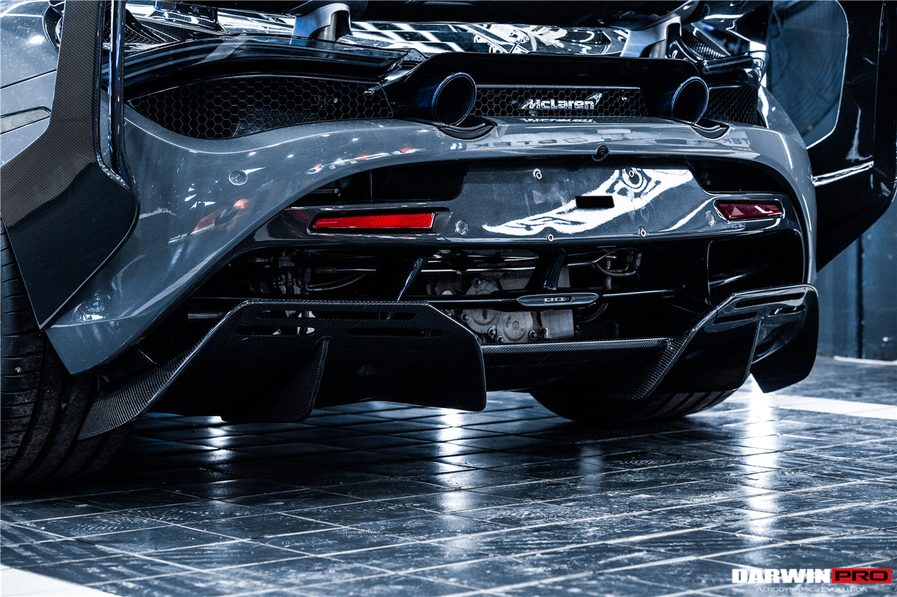 720s Rear 2017-2023 McLaren 720s BKSS Style Carbon Fiber Rear Diffuser