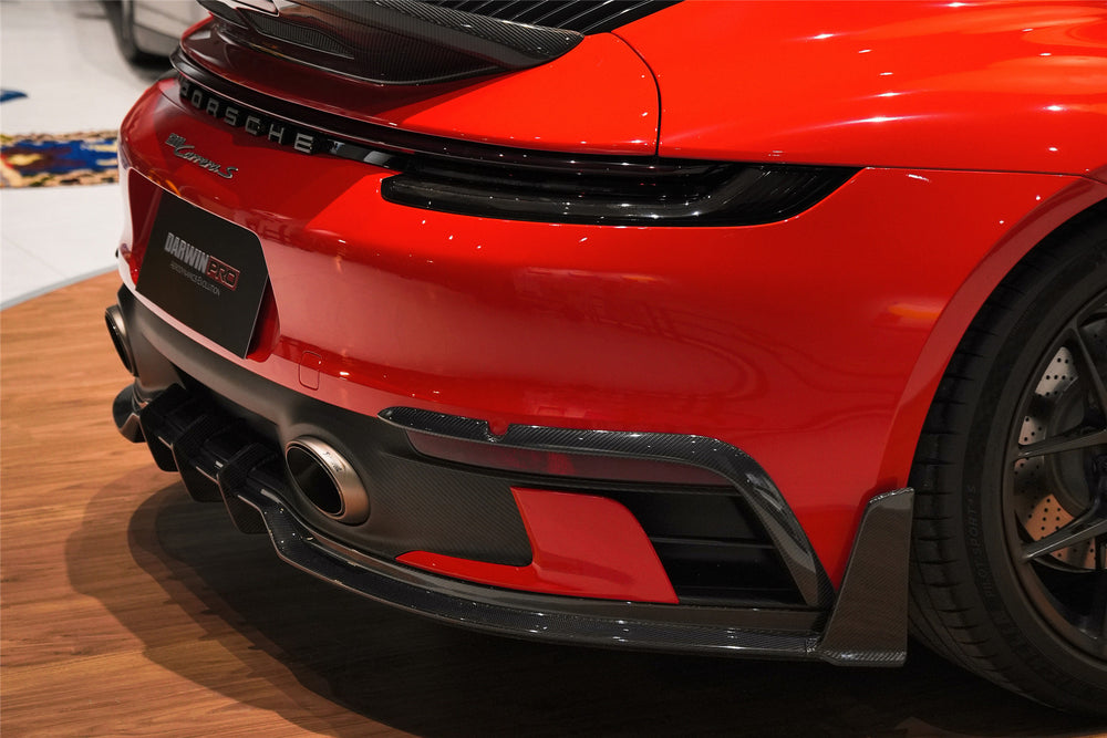 DarwinPRO 2019-2024 Porsche 911 992 Carrera & 4 & 4S & Targa & Cabriolet SD-Sport Design Model BKSSII Style Rear Lip