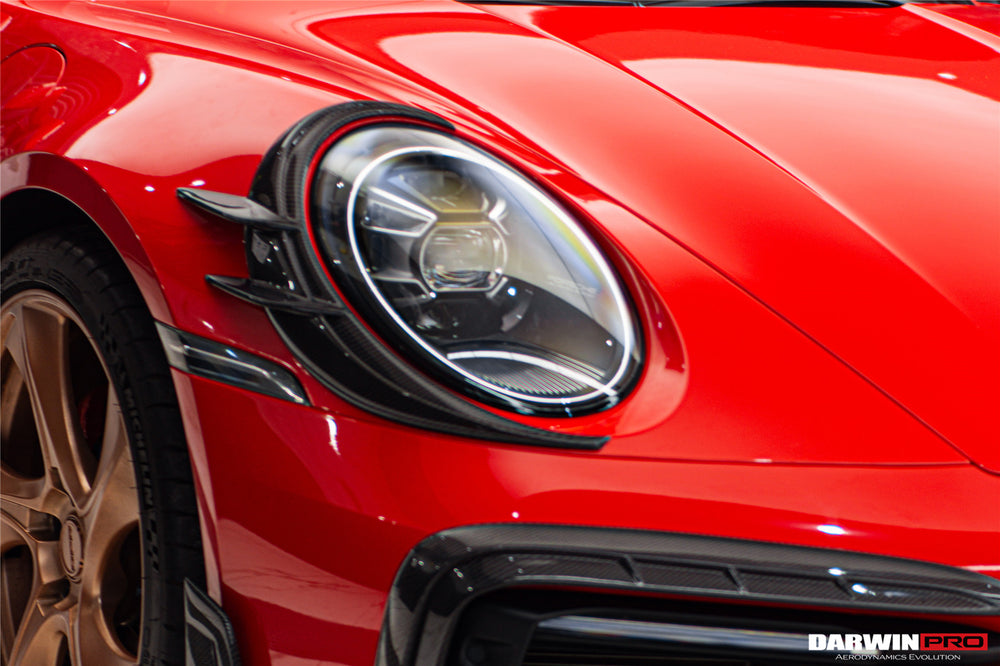 DarwinPRO 2019-2024 Porsche 911 992 Carrera & S & 4 & 4S & Targa & Cabriolet BKSSII Style Headlight Eyelid Eyebrow Cover - DarwinPRO Aerodynamics