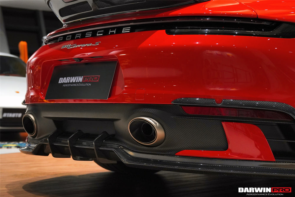 DarwinPRO 2019-2024 Porsche 911 992 Carrera & 4 & 4S & Targa & Cabriolet SD-Sport Design Model BKSSII Style Rear Lip