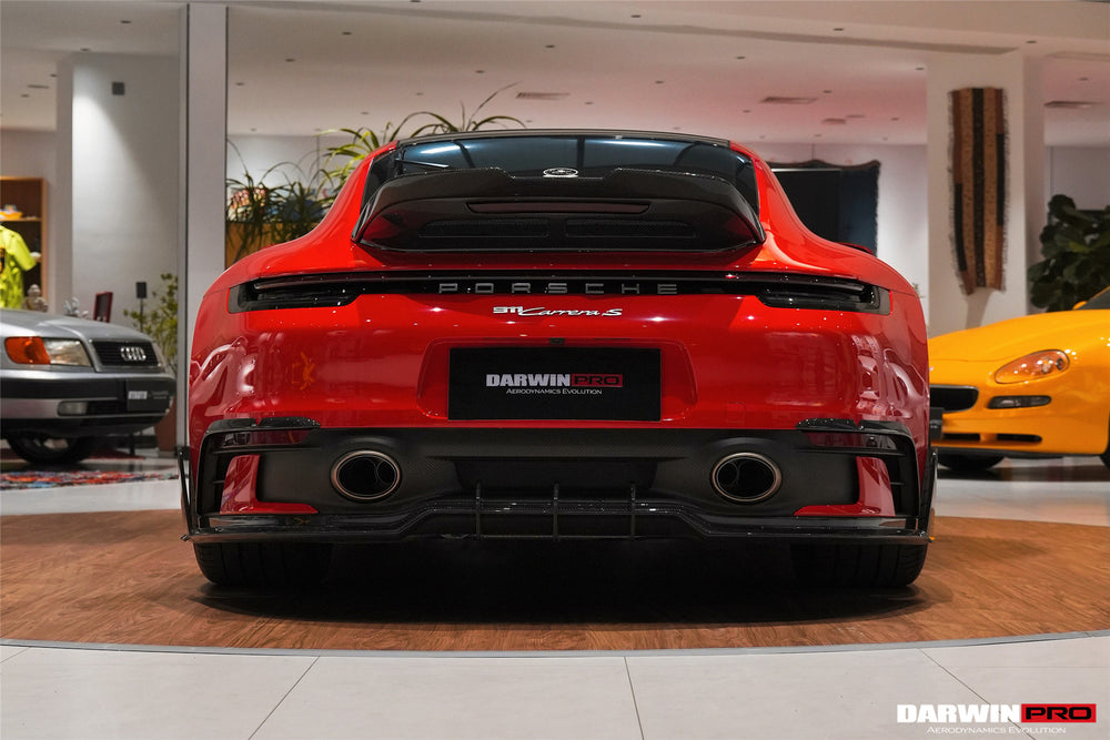 DarwinPRO 2019-2024 Porsche 911 992 Carrera & 4 & 4S & Targa & Cabriolet SD-Sport Design Model BKSSII Style Rear Lip