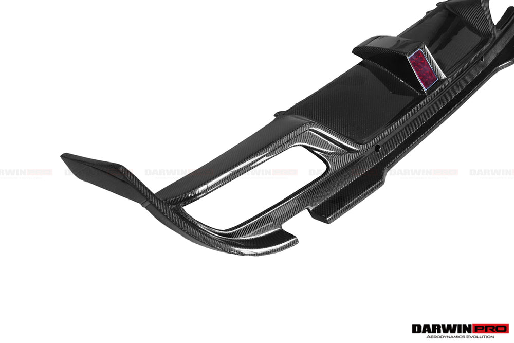 2015-2021 Mercedes Benz W205 C63 S AMG Sedan IMP Performance Carbon Fiber Rear Diffuser with Caps