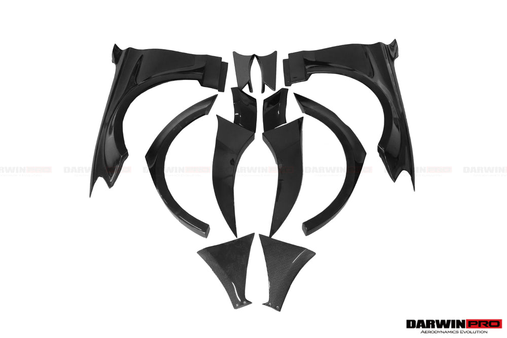 2015-2021 Mercedes Benz W205 C63 & S AMG Sedan IMP Performance Partial Carbon Fiber Full Body Kit - DarwinPRO Aerodynamics