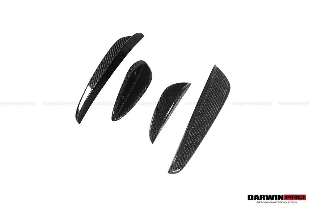 2015-2021 Mercedes Benz W205 C63 C63S AMG Coupe IMP Performance Partial Carbon Fiber Front Bumper With Grille & Canards - DarwinPRO Aerodynamics