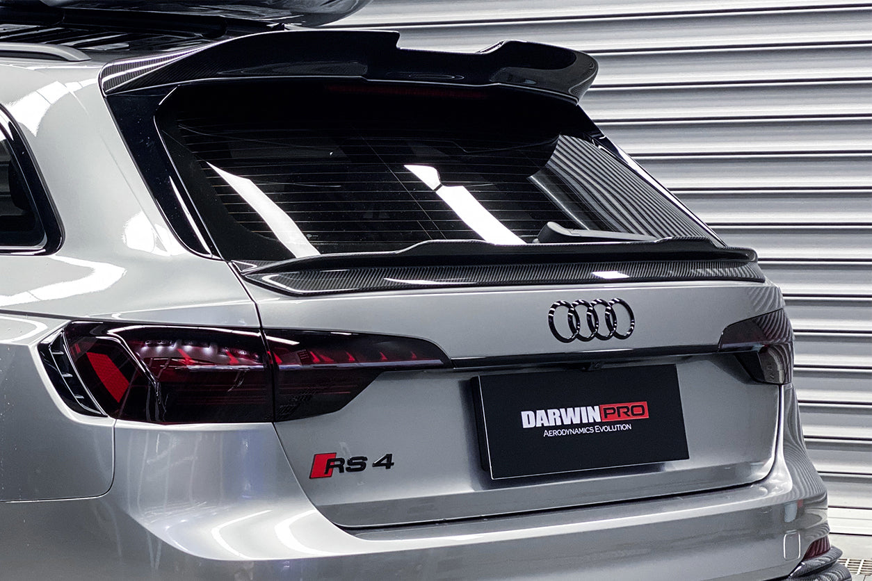 Rs4 Rear Spoiler 2017-2024 Audi RS4 B9 B9.5 & S4 B9 B9.5 BKSS Style Rear Decklid Spoiler