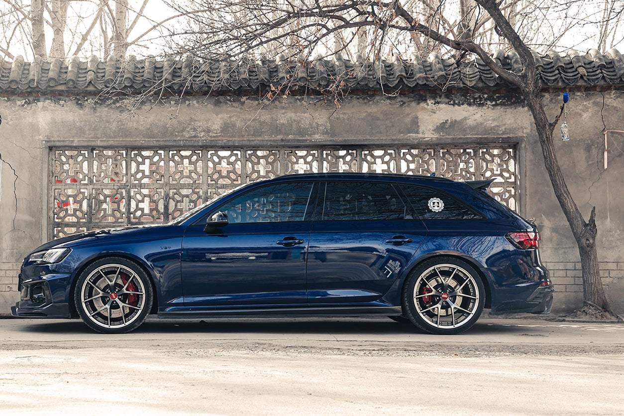 2017-2024 Audi RS4 B9 BKSS Style Side Skirts Under Board, image size:1254x836