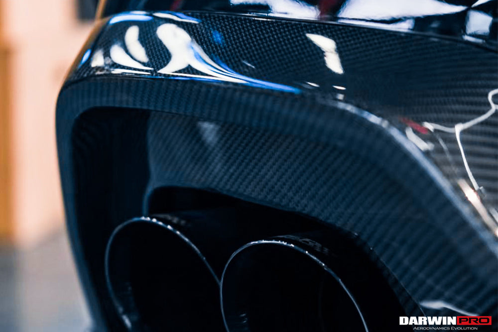 Difusor trasero de fibra de carbono estilo BKSS para BMW Serie 3 G20 y G28 2019-2022 (con 4 puntas de escape)