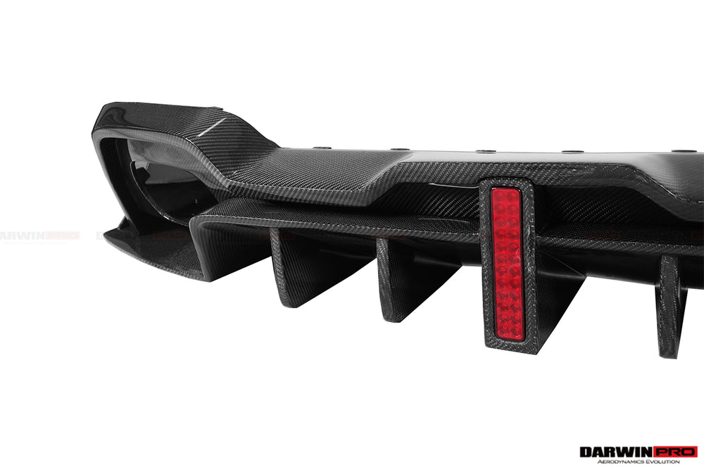 Difusor trasero de fibra de carbono estilo BKSS para BMW Serie 3 G20 y G28 2019-2022 (con 4 puntas de escape)