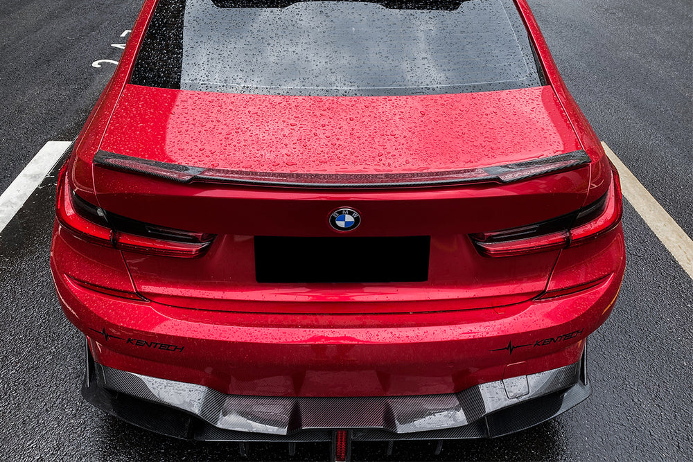 Alerón de maletero de fibra de carbono estilo M3 BKSS para BMW Serie 3 G20, G28 y G80 2019-2024