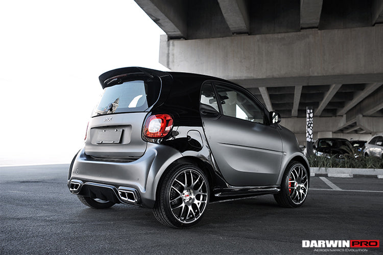 Smart Car Rear 2016-2022 Mercedes Benz Smart Fortwo 453 BKSS Style Partial Carbon ...