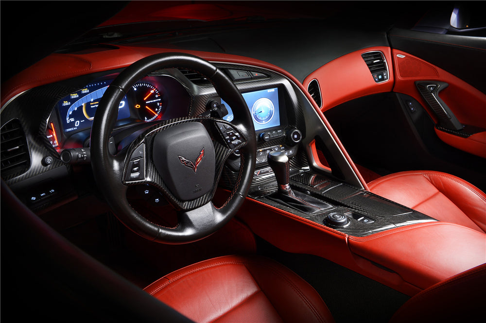 Tablero de instrumentos de fibra de carbono (izquierdo y derecho) del Corvette C7 Z06 Grandsport 2013-2019