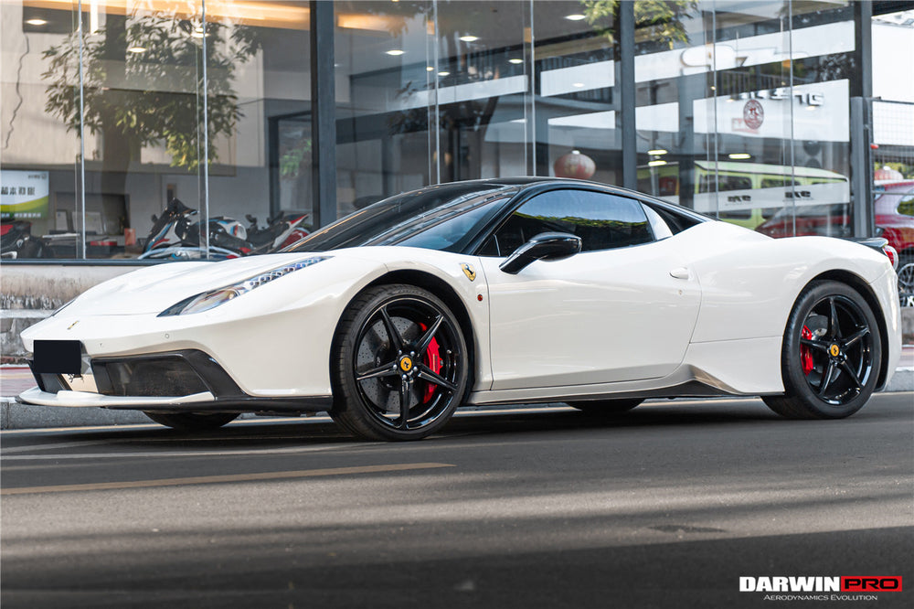 DarwinPRO 2010-2015 Ferrari 458 Coupe  Spider BKSS Style Carbon Fiber Hood and Partial Carbon Fiber Front bumper - DarwinPRO Aerodynamics
