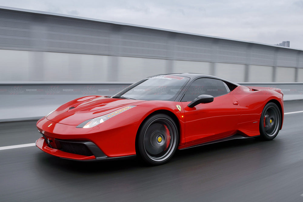 DarwinPRO 2010-2015 Ferrari 458 Coupe BKSS Style Partial Carbon Fiber Full Body Kit - DarwinPRO Aerodynamics