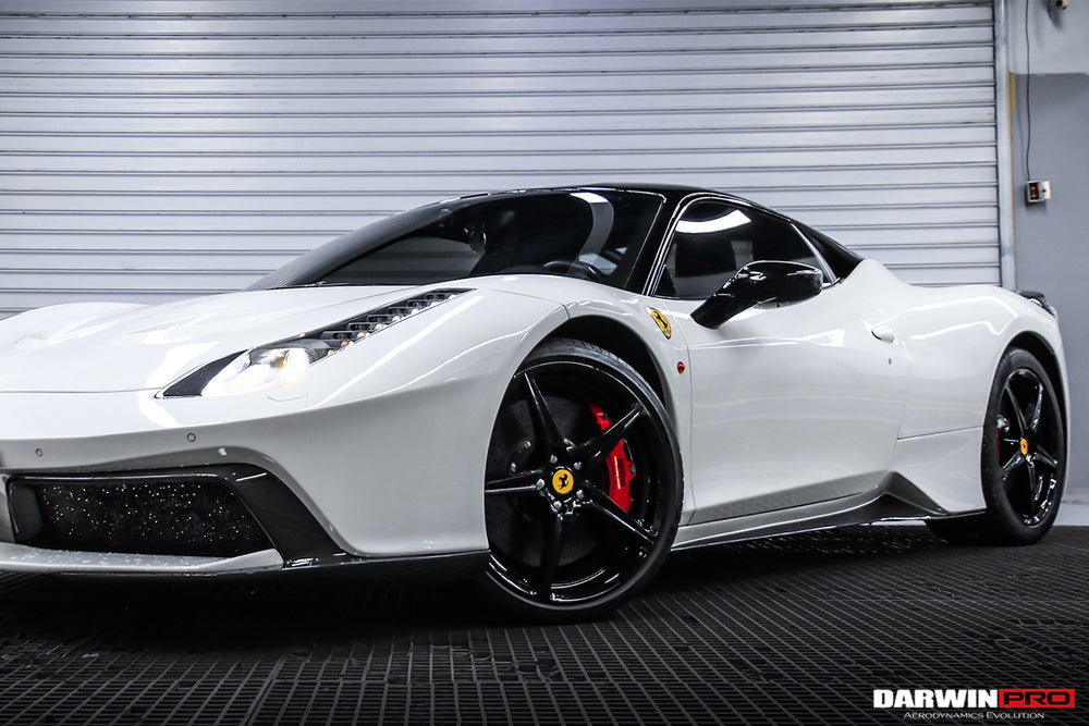 DarwinPRO 2010-2015 Ferrari 458 Coupe  Spider BKSS Style Carbon Fiber Hood and Partial Carbon Fiber Front bumper - DarwinPRO Aerodynamics