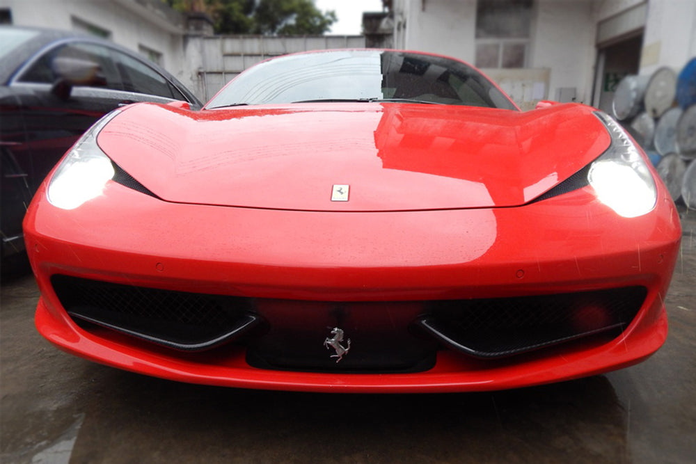 2010-2015 Ferrari 458 Coupe Spider Carbon Fiber Front Canards - DarwinPRO Aerodynamics
