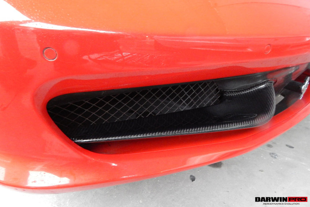 2010-2015 Ferrari 458 Coupe Spider Carbon Fiber Front Canards - DarwinPRO Aerodynamics