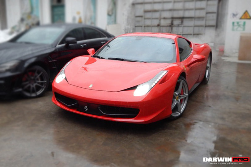 2010-2015 Ferrari 458 Coupe Spider Carbon Fiber Front Canards - DarwinPRO Aerodynamics