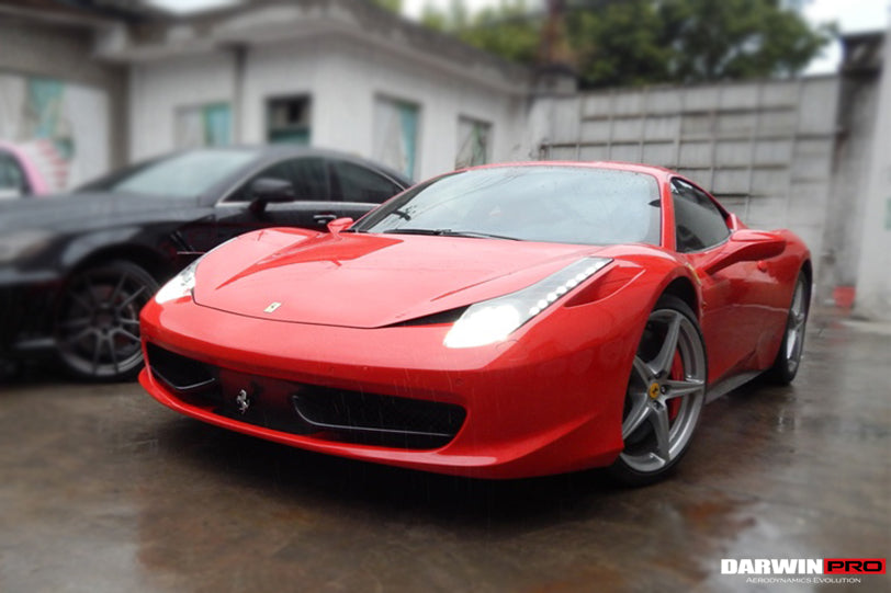 2010-2015 Ferrari 458 Coupe Spider Carbon Fiber Front Canards - DarwinPRO Aerodynamics