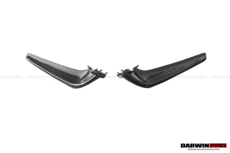 2010-2015 Ferrari 458 Coupe Spider Carbon Fiber Front Canards - DarwinPRO Aerodynamics