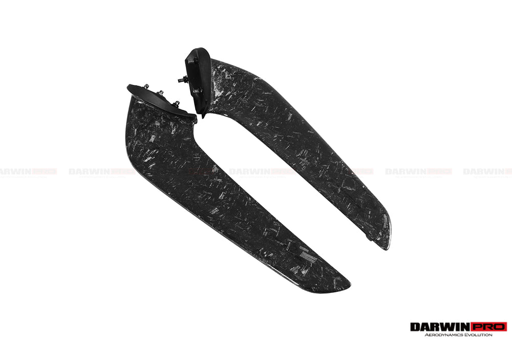 2010-2015 Ferrari 458 Coupe Spider Carbon Fiber Front Canards - DarwinPRO Aerodynamics
