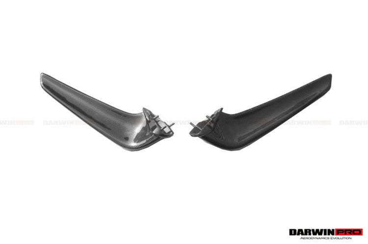 2010-2015 Ferrari 458 Coupe Spider Carbon Fiber Front Canards - DarwinPRO Aerodynamics