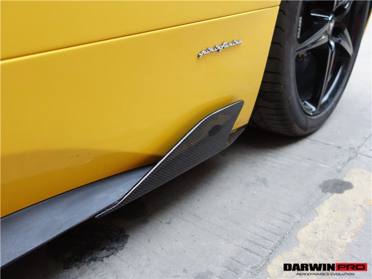 2010-2015 Ferrari 458 Coupe    Spider Speciale Style Carbon Fiber Side Skirts Canards - DarwinPRO Aerodynamics