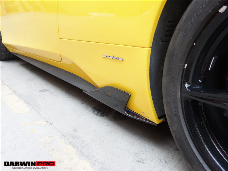 2010-2015 Ferrari 458 Coupe    Spider Speciale Style Carbon Fiber Side Skirts Canards - DarwinPRO Aerodynamics