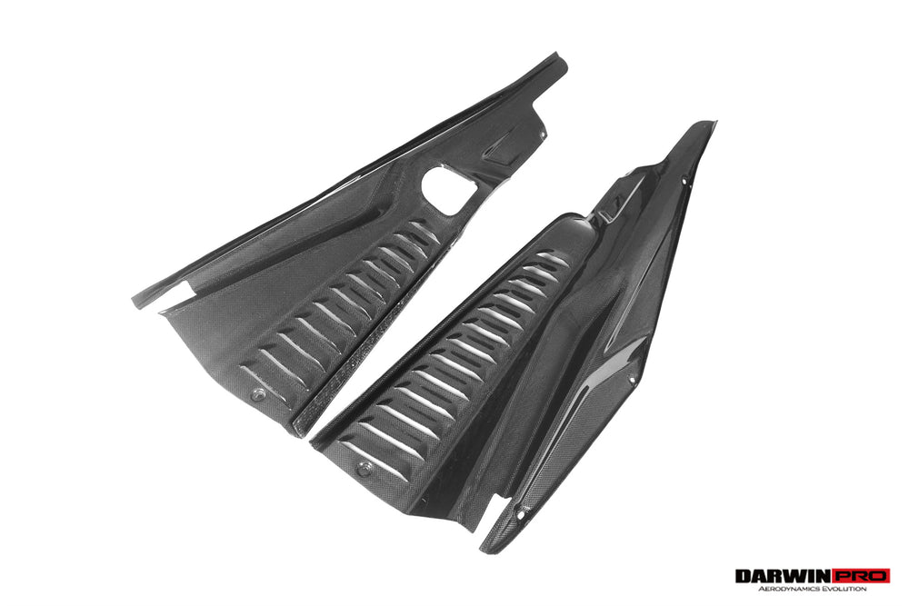 Paneles del compartimiento del motor de fibra de carbono seca para Ferrari 458 Coupe/Speciale 2010-2015