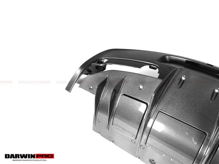 DarwinPRO 2013-2015 Ferrari 458 Speciale Rear Bumper with Diffuser with Lights - DarwinPRO Aerodynamics