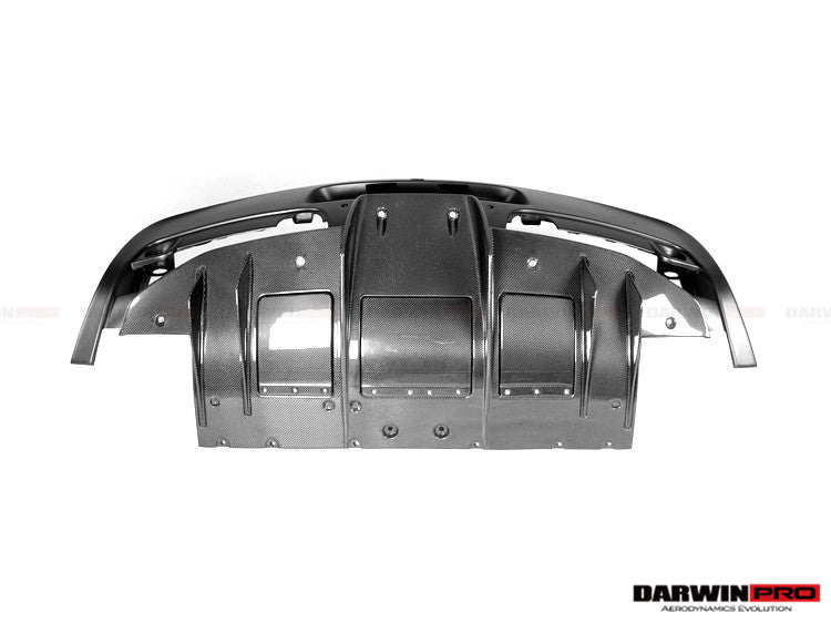 DarwinPRO 2013-2015 Ferrari 458 Speciale Rear Bumper with Diffuser with Lights - DarwinPRO Aerodynamics