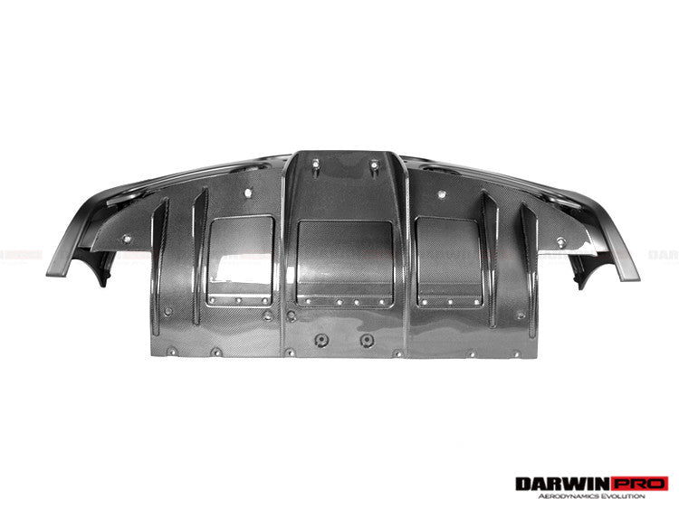 DarwinPRO 2013-2015 Ferrari 458 Speciale Rear Bumper with Diffuser with Lights - DarwinPRO Aerodynamics