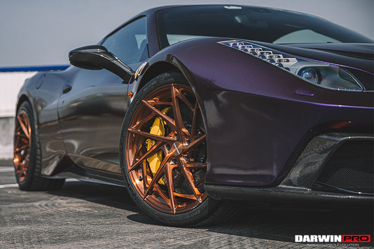 Kit de carrocería completa de fibra de carbono parcial estilo BKSS Ferrari 458 Spider 2010-2015