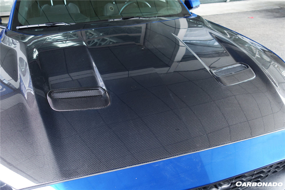2018-2023 Ford Mustang Carbon Fiber Hood