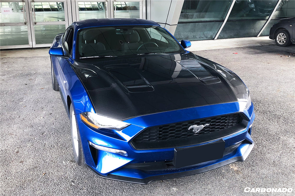 2018-2023 Ford Mustang Carbon Fiber Hood