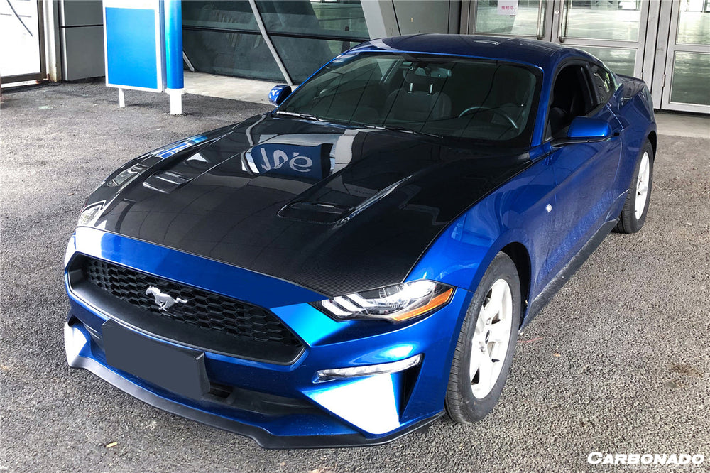 2018-2023 Ford Mustang Carbon Fiber Hood