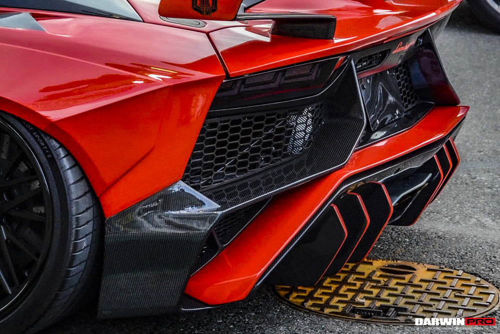 Kit aerodinámico completo de fibra de carbono con carrocería ancha estilo SV-BKSSII para Lamborghini Aventador LP700 Roadster DarwinPRO 2011-2016