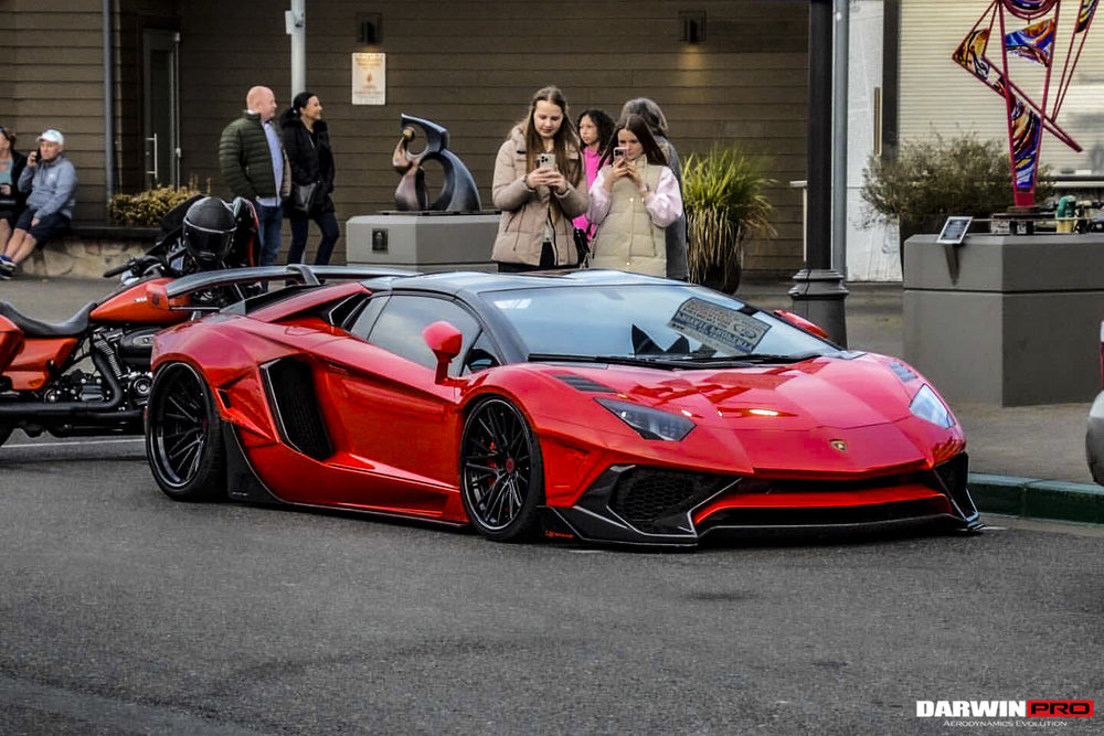 Kit aerodinámico completo de fibra de carbono con carrocería ancha estilo SV-BKSSII para Lamborghini Aventador LP700 Roadster DarwinPRO 2011-2016