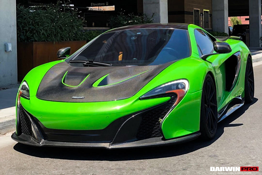 DarwinPRO 2014-2017 McLaren 650S Convert 675LT Style Front Bumper - DarwinPRO Aerodynamics