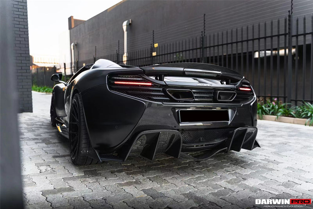 2014-2017 McLaren 650s Carbon Fiber Rear Bumper - DarwinPRO Aerodynamics