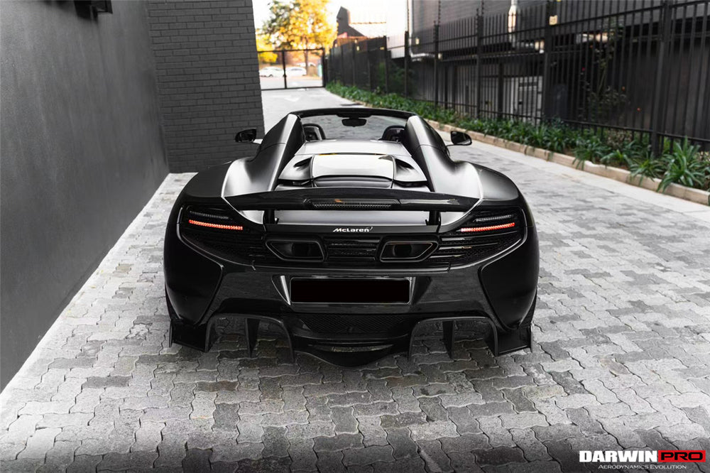 2014-2017 McLaren 650s Carbon Fiber Rear Bumper - DarwinPRO Aerodynamics