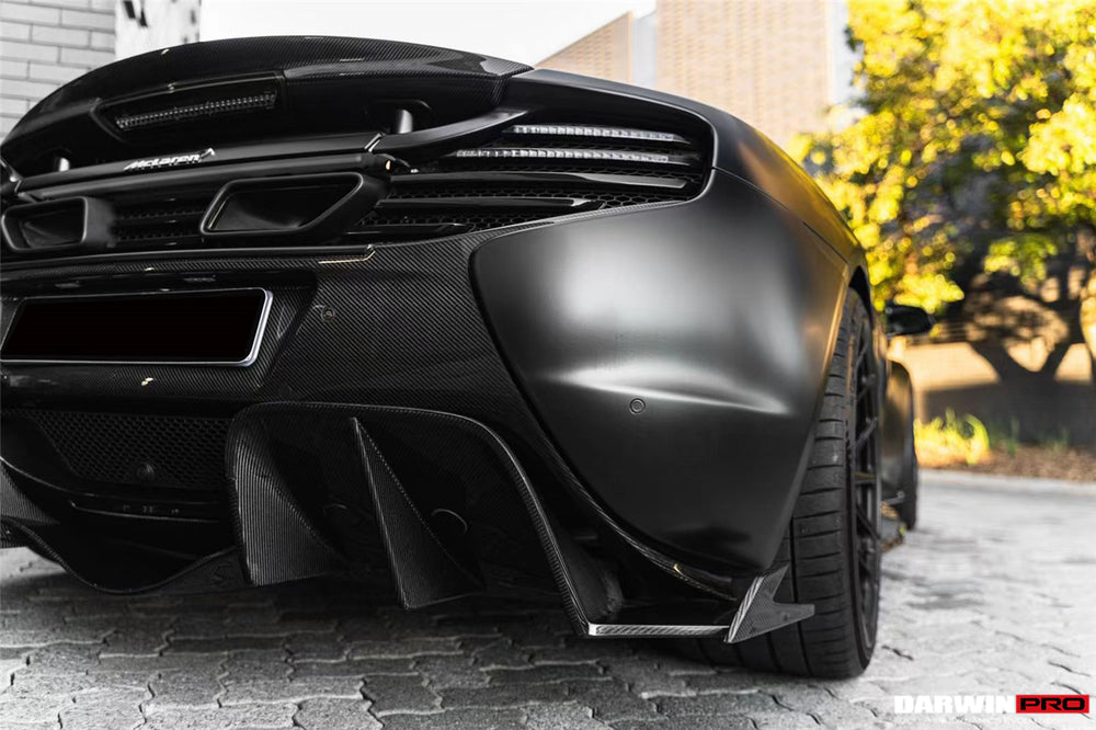 2014-2017 McLaren 650s Carbon Fiber Rear Bumper - DarwinPRO Aerodynamics