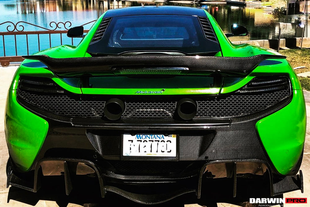 2014-2017 McLaren 650s Carbon Fiber Rear Bumper - DarwinPRO Aerodynamics