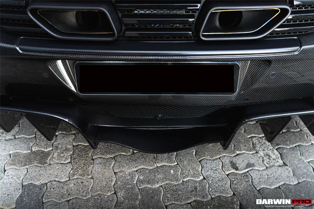 2014-2017 McLaren 650s Carbon Fiber Rear Bumper - DarwinPRO Aerodynamics