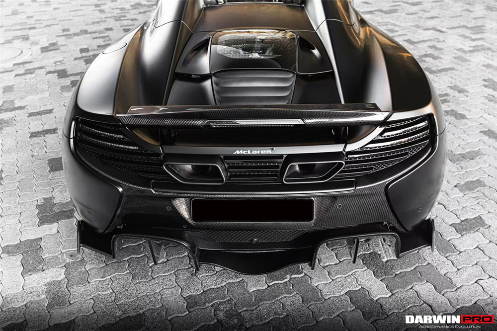 2014-2017 McLaren 650s Carbon Fiber Rear Bumper - DarwinPRO Aerodynamics