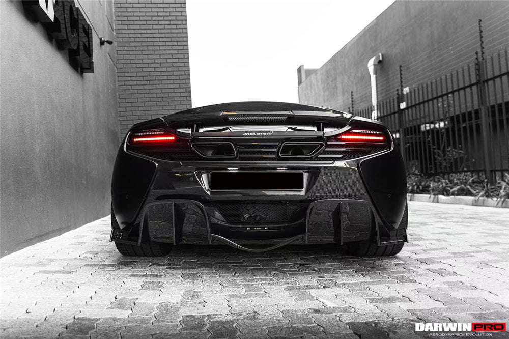 2014-2017 McLaren 650s Carbon Fiber Rear Bumper - DarwinPRO Aerodynamics